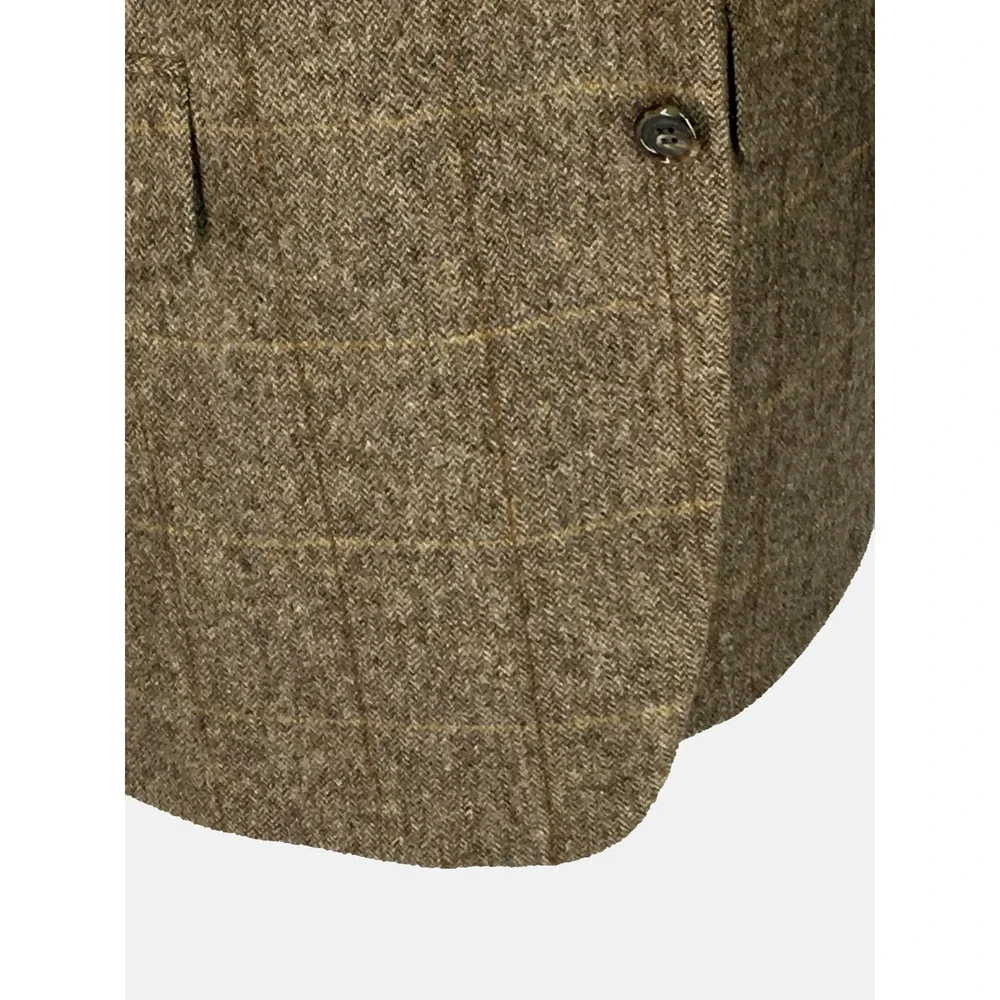 44R Brooks Brothers USA Mens 2 Button Pure Camel Hair Blazer Sport Coat W/Pane